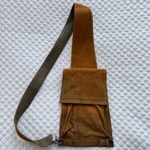 Suede Cross Body Garmentory Cut N Paste Bag – Daffodil